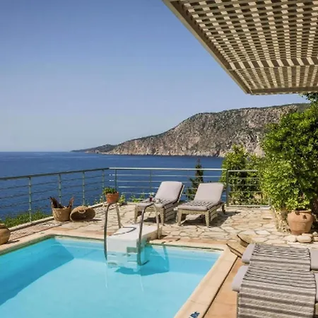 Seafront Kefalonia Kazaana 3 Bedrooms Spectacular Sea Views Вилла Асос